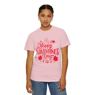 Happy Valentine’s Day Heart Design T-Shirt – Romantic Love Graphic Tee for Couples, Gift Giving & Festive Celebration. - Image 52