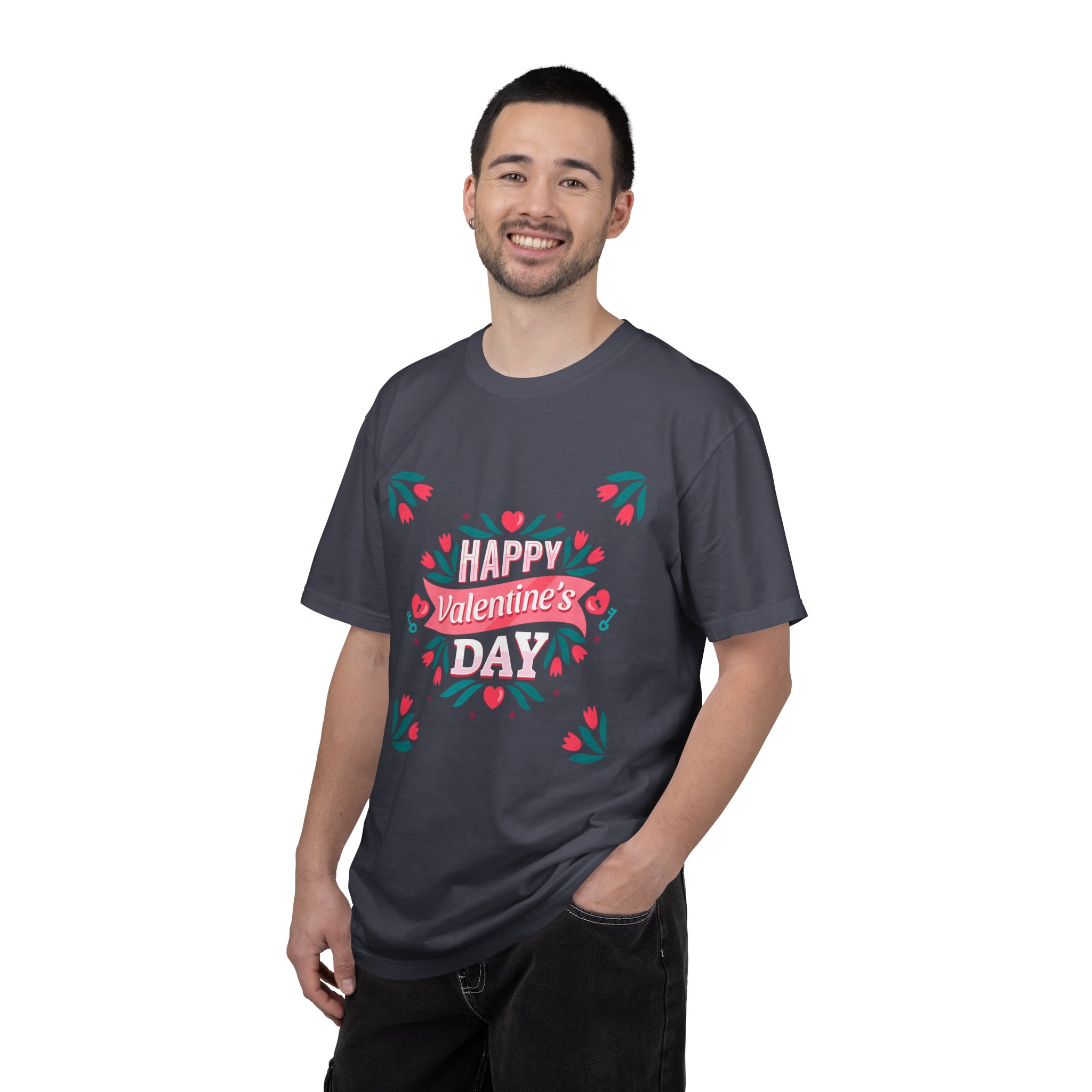 Unisex Valentine’s Day T-shirt, Cute Floral Graphic Tee, Gift for Him or Her, Casual Wear, Trendy Love Shirt. - Image 34