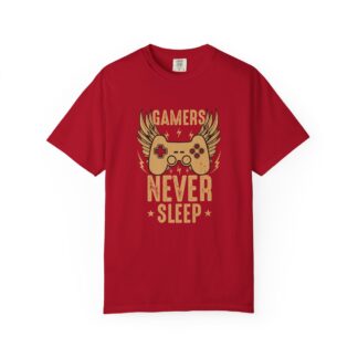 Retro Controller Graphic Tee for Gamers Vibes - Gamers Never Sleep Unisex Tee - Image 49