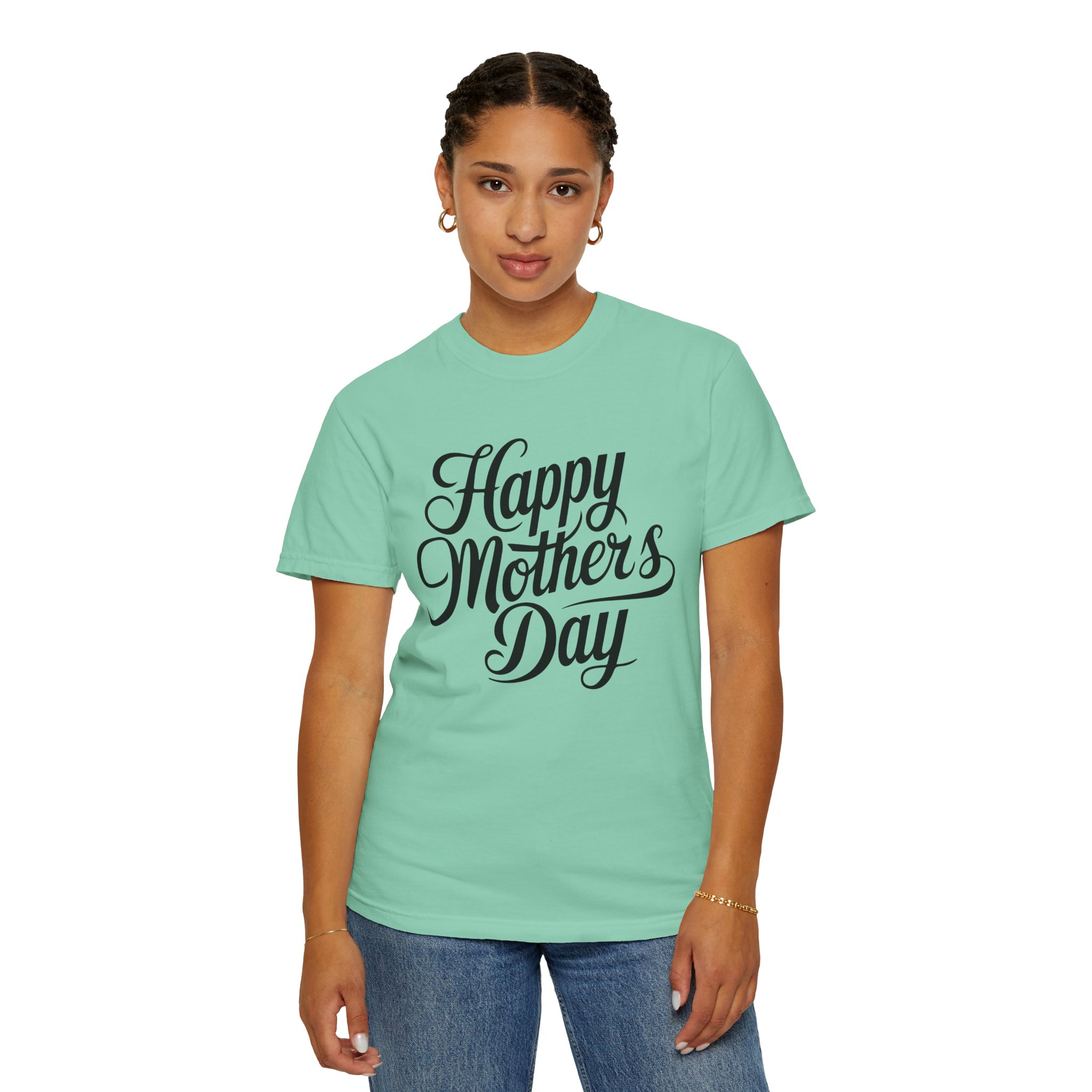 Happy Mother’s Day Script Mom Gift T-Shirt – Cute Love Graphic Tee for Moms, Perfect Gift Giving & Special Celebration Wear. - Image 20