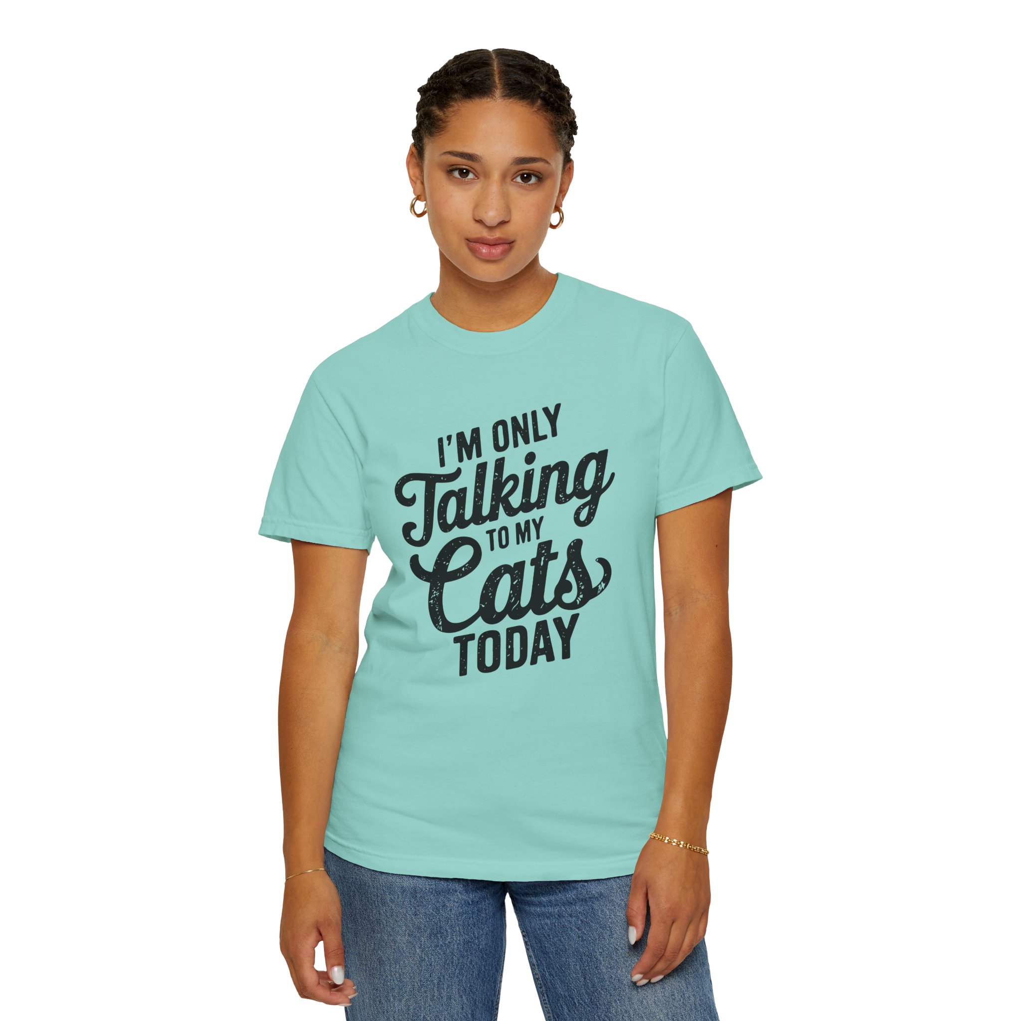 b2 - 5.9 - I’m Only Talking to My Cats Today T-Shirt – Funny Cat Lover Graphic Tee for Introvert Humor & Cozy Pet Lover Vibes. - Image 28