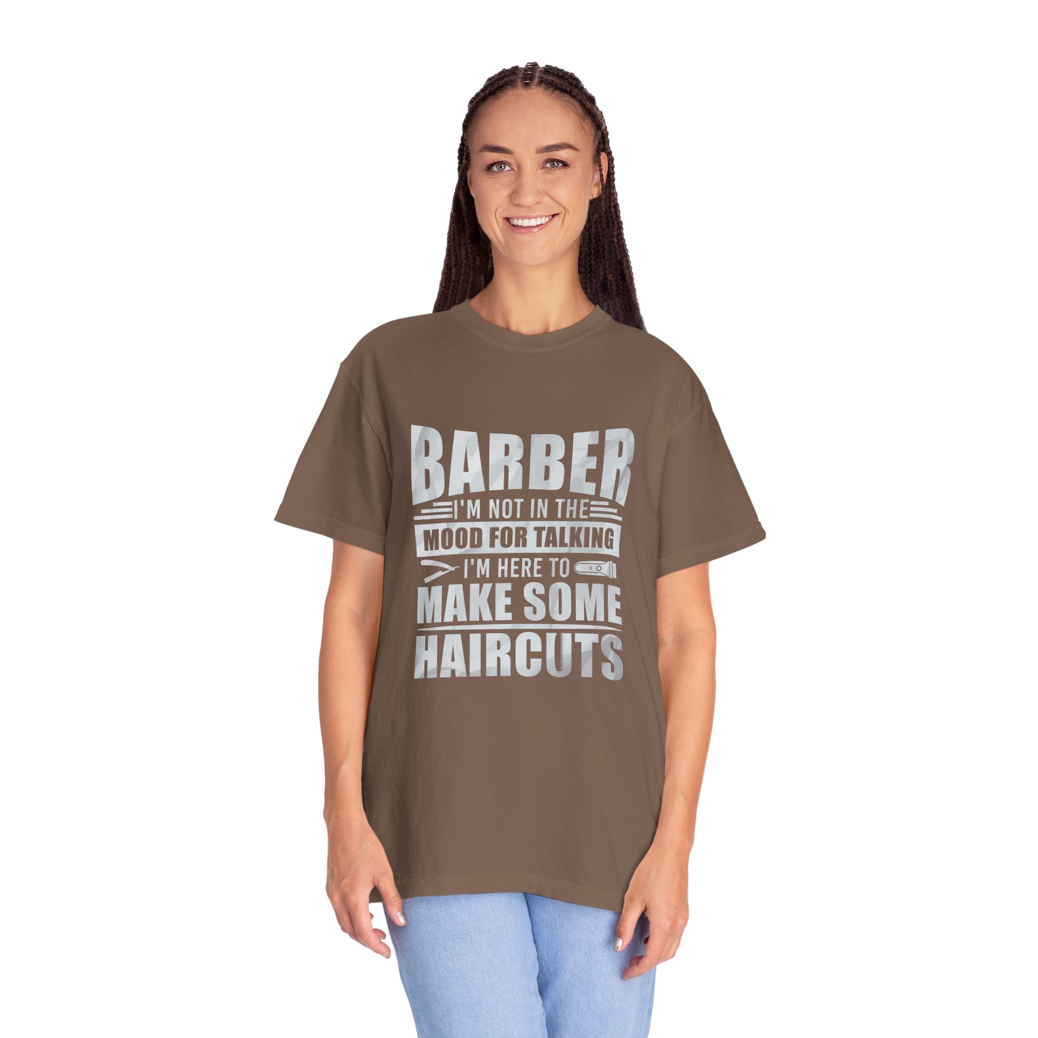 Barber Quote T-Shirt - I'm Not in the Mood for Talking, Barber Gift, Unisex Tee, Hairdresser Apparel, Funny Shirt. - Image 11