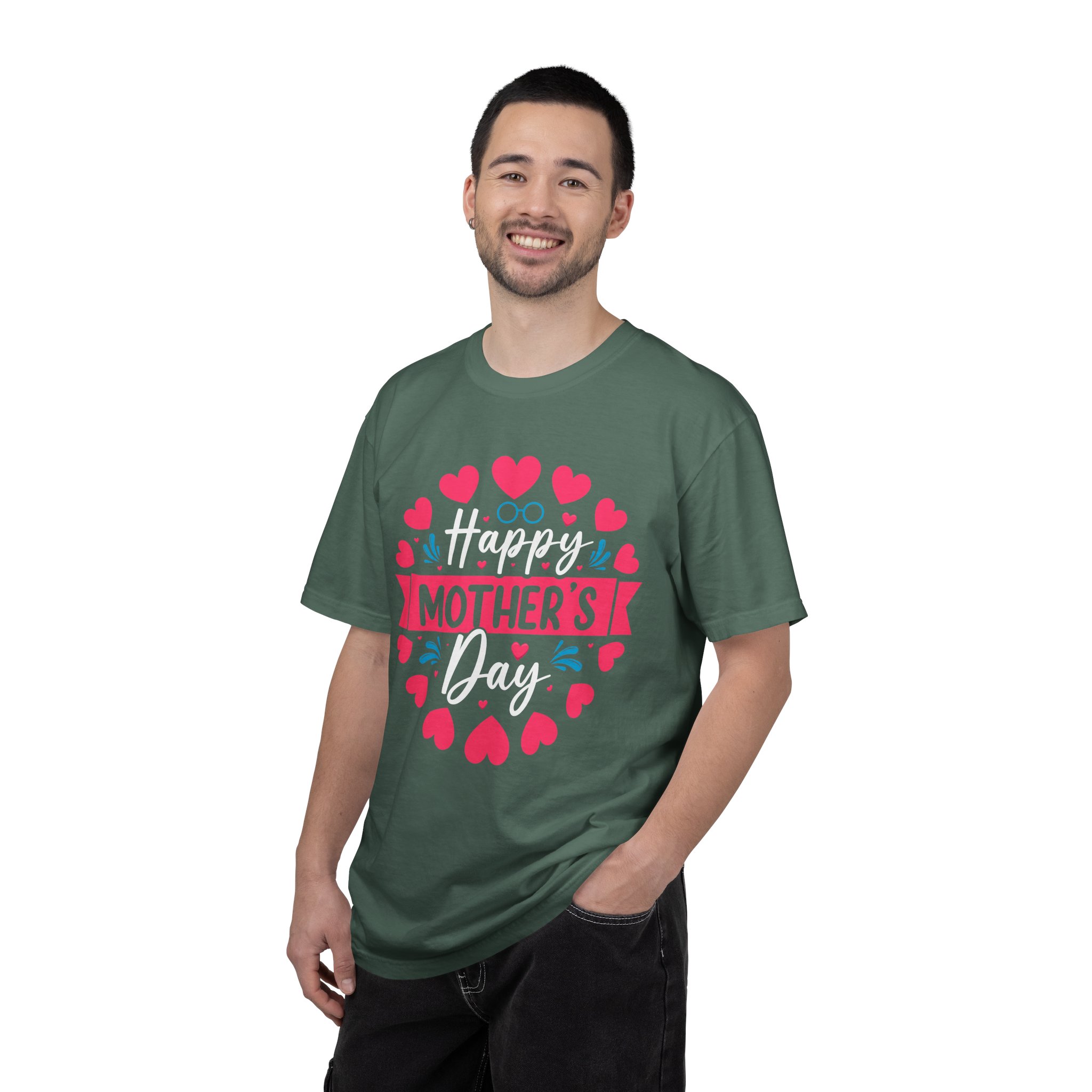 Happy Mother’s Day Floral Heart T-Shirt – Cute Love Graphic Tee for Moms, Perfect Gift Giving & Celebration Wear. - Image 18