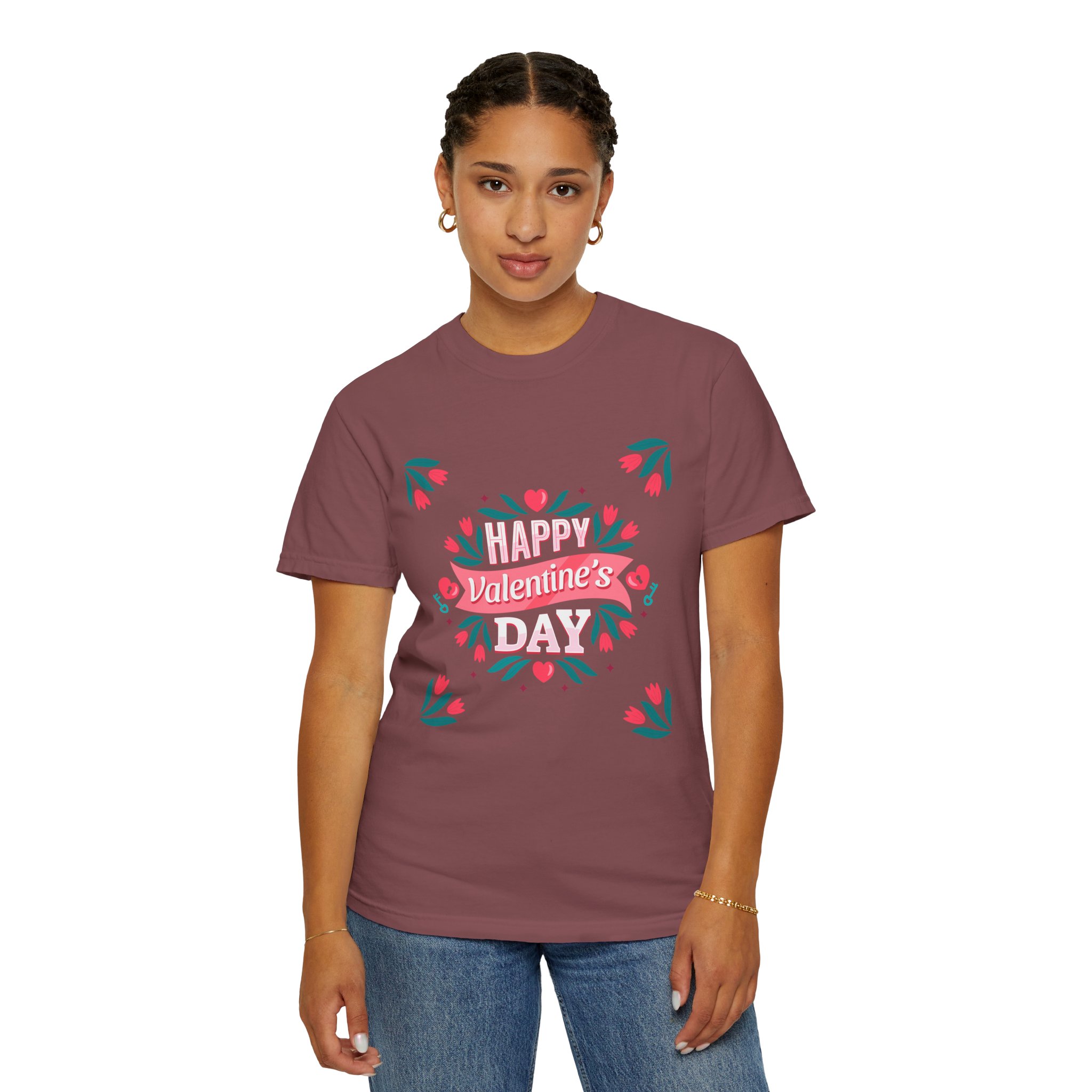 Unisex Valentine’s Day T-shirt, Cute Floral Graphic Tee, Gift for Him or Her, Casual Wear, Trendy Love Shirt. - Image 12