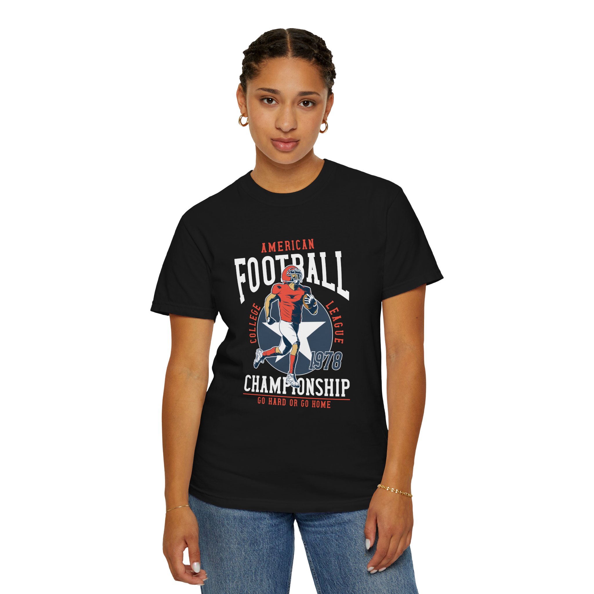 C - 16.19 - Vintage Football Championship T-Shirt, Sports Tee, Unisex Apparel, Gift for Football Fans, Casual Wear, Retro Style, Game Day Shir. - Image 4