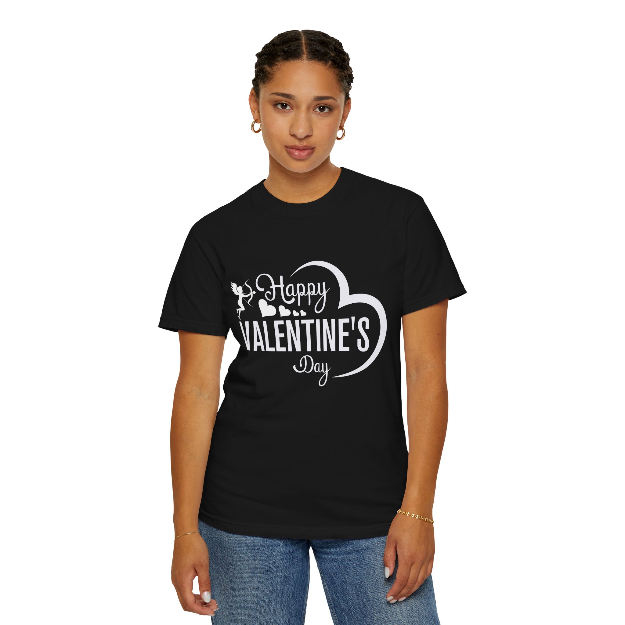 Unisex Garment-Dyed T-shirt for Valentine's Day, Cute Couple Shirt, Love-themed Tee, Perfect Gift, Holiday Apparel. - Image 28