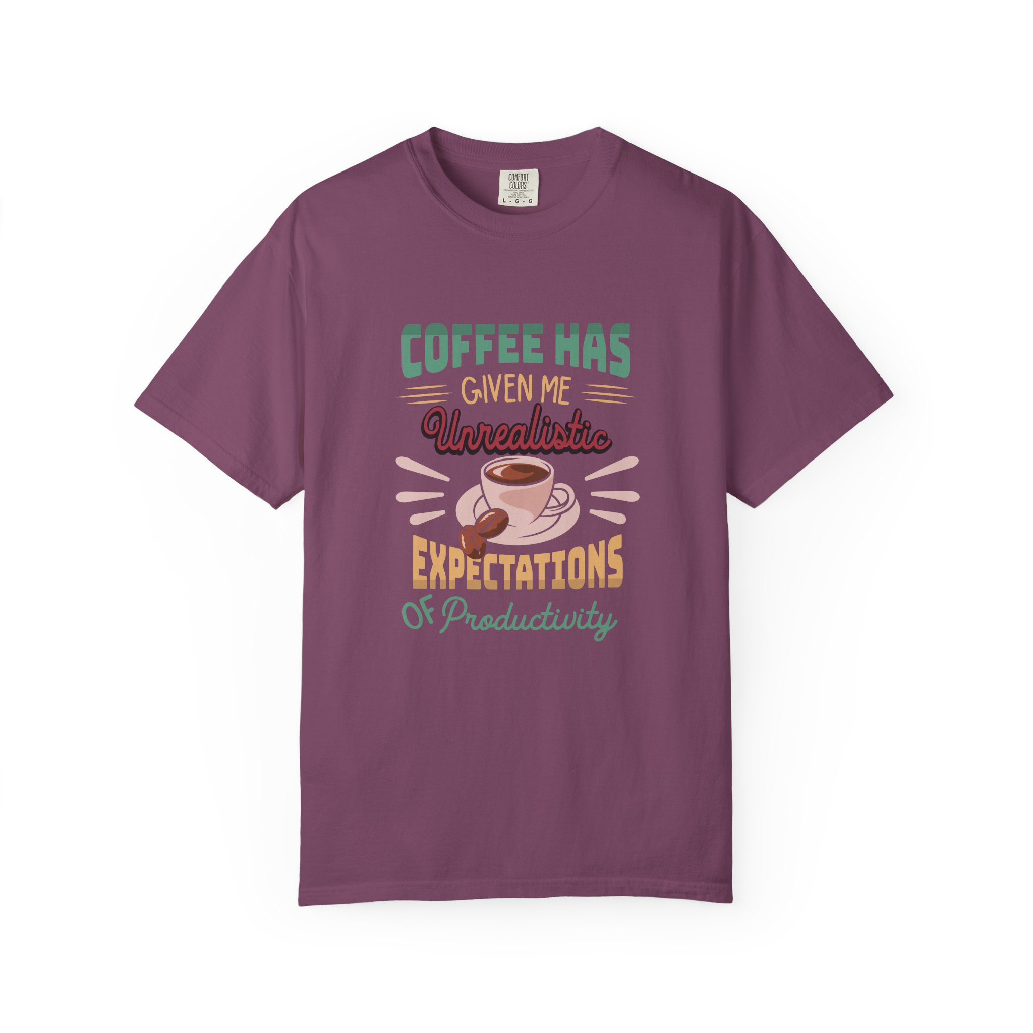Funny Coffee T-Shirt, Unisex Garment-Dyed Tee, Gift for Coffee Lovers, Casual Wear. - Image 33