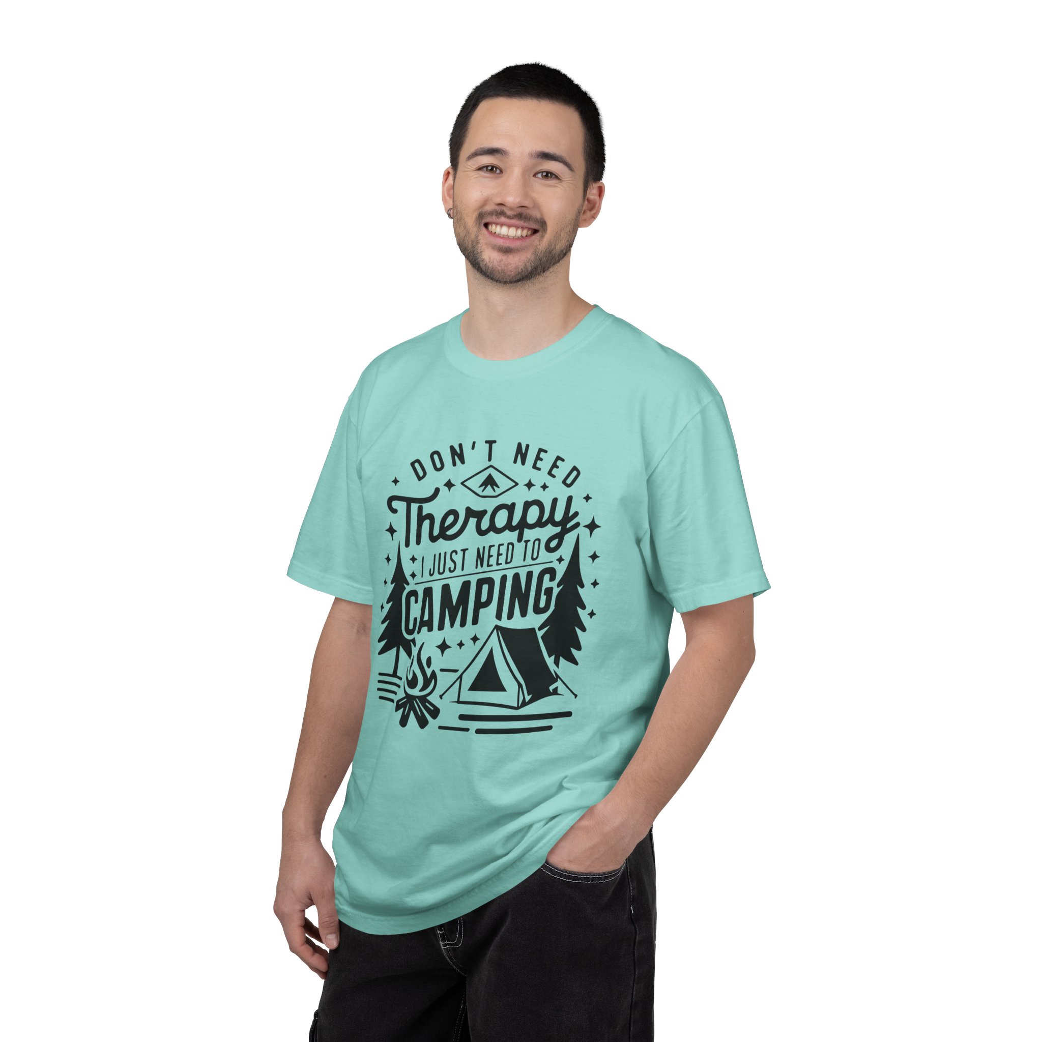 Camping Therapy T-Shirt | Unisex Garment-Dyed Tee for Outdoor Lovers, Perfect Gift for Campers, Nature Lovers, and Adventure Seekers. - Image 34