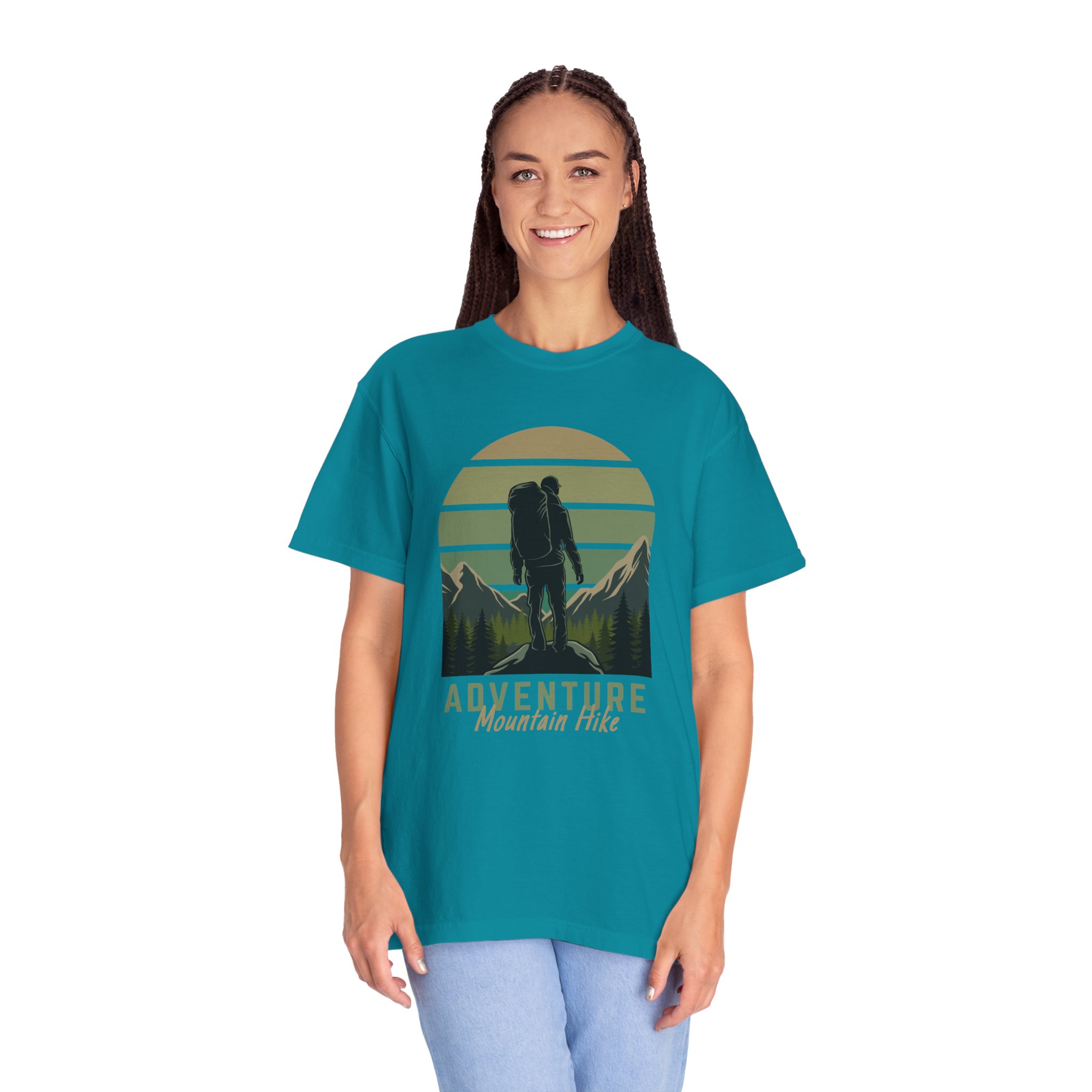 Adventure Mountain Hike T-Shirt | Unisex Garment-Dyed Tee | Nature Lover Gift | Outdoor Adventure Apparel | Hiking Outfit. - Image 11