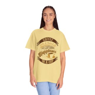 Vintage coffee lover tshirt for Coffee Moments - Capturing Happiness In a Cup Unisex Tee - Image 19
