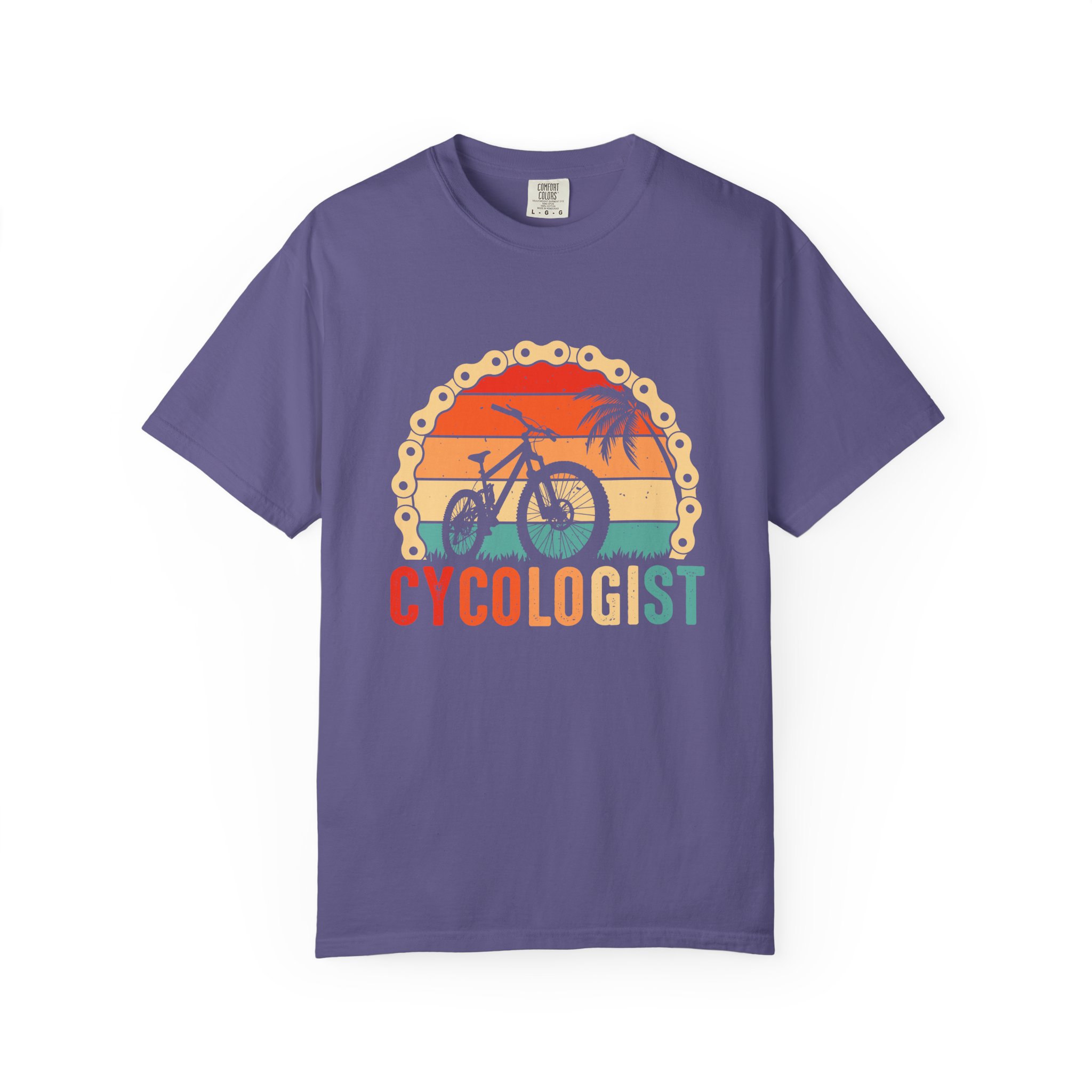 Cyclologist Garment-Dyed T-Shirt, Perfect Gift for Cyclists, Casual Wear, Outdoor Enthusiasts, Summer Apparel, Bike Lover Gift. - Image 41