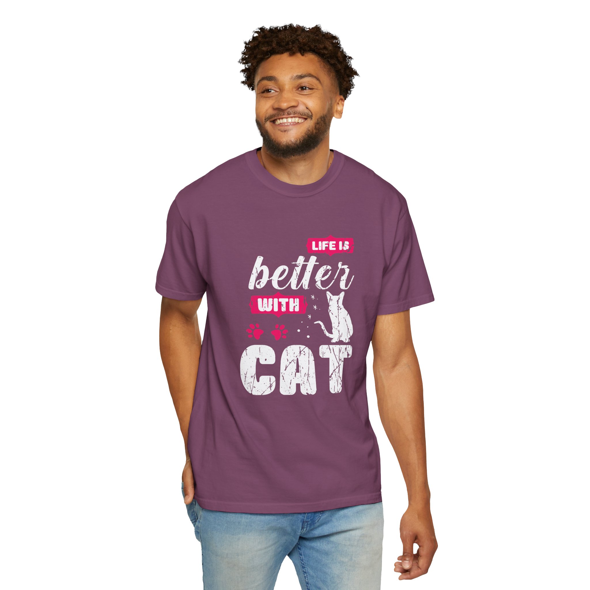 b2 - 5.17 - Life Is Better with Cat T-Shirt – Funny Cat Lover Graphic Tee for Cozy Vibes & Everyday Happiness. - Image 54