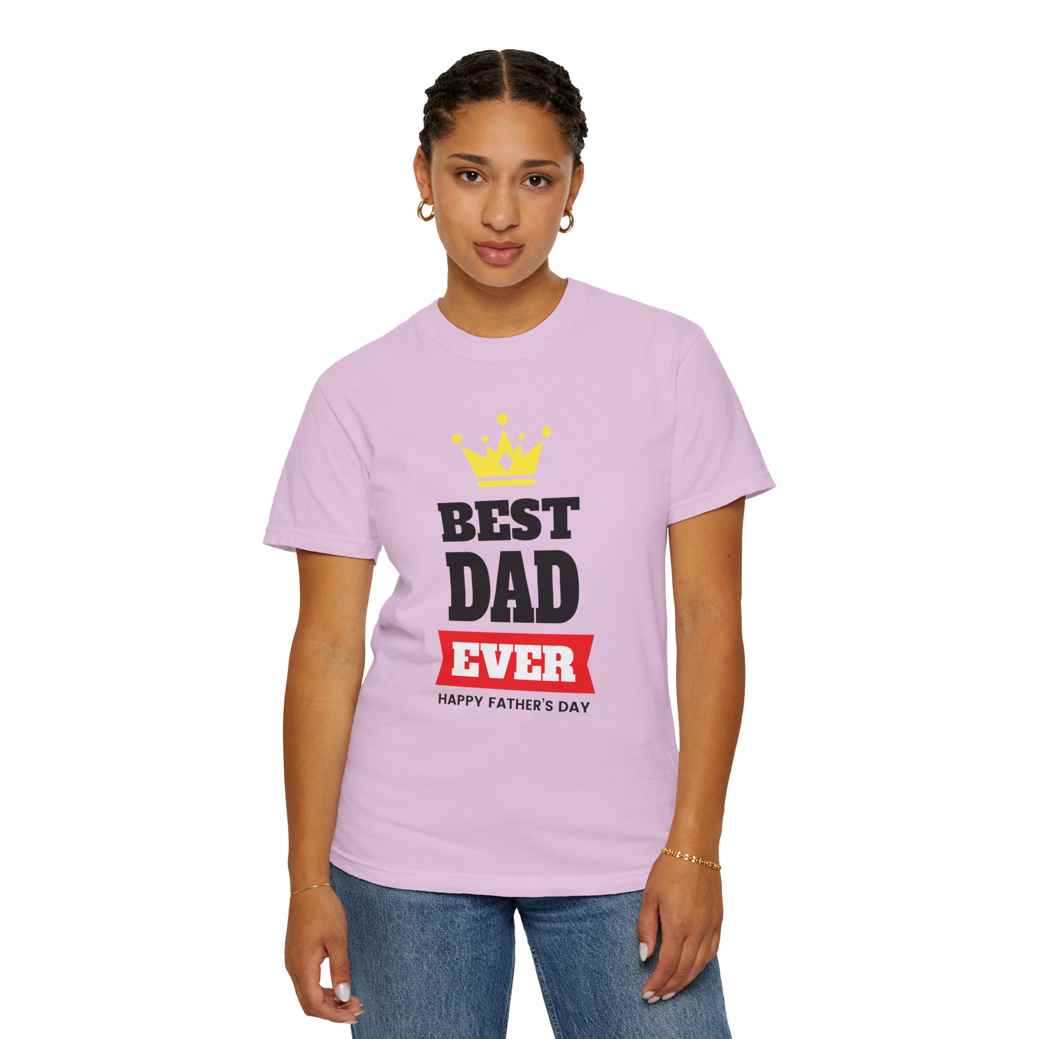 Best Dad Ever T-shirt for Father's Day, Unisex Garment-Dyed Tee, Perfect Gift for Dads, Celebrate Fatherhood, Casual Wear. - Image 44