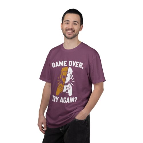 Gaming Tshirt for Boys - Playful Gamer Gift - Game Over Unisex Tee - Image 34