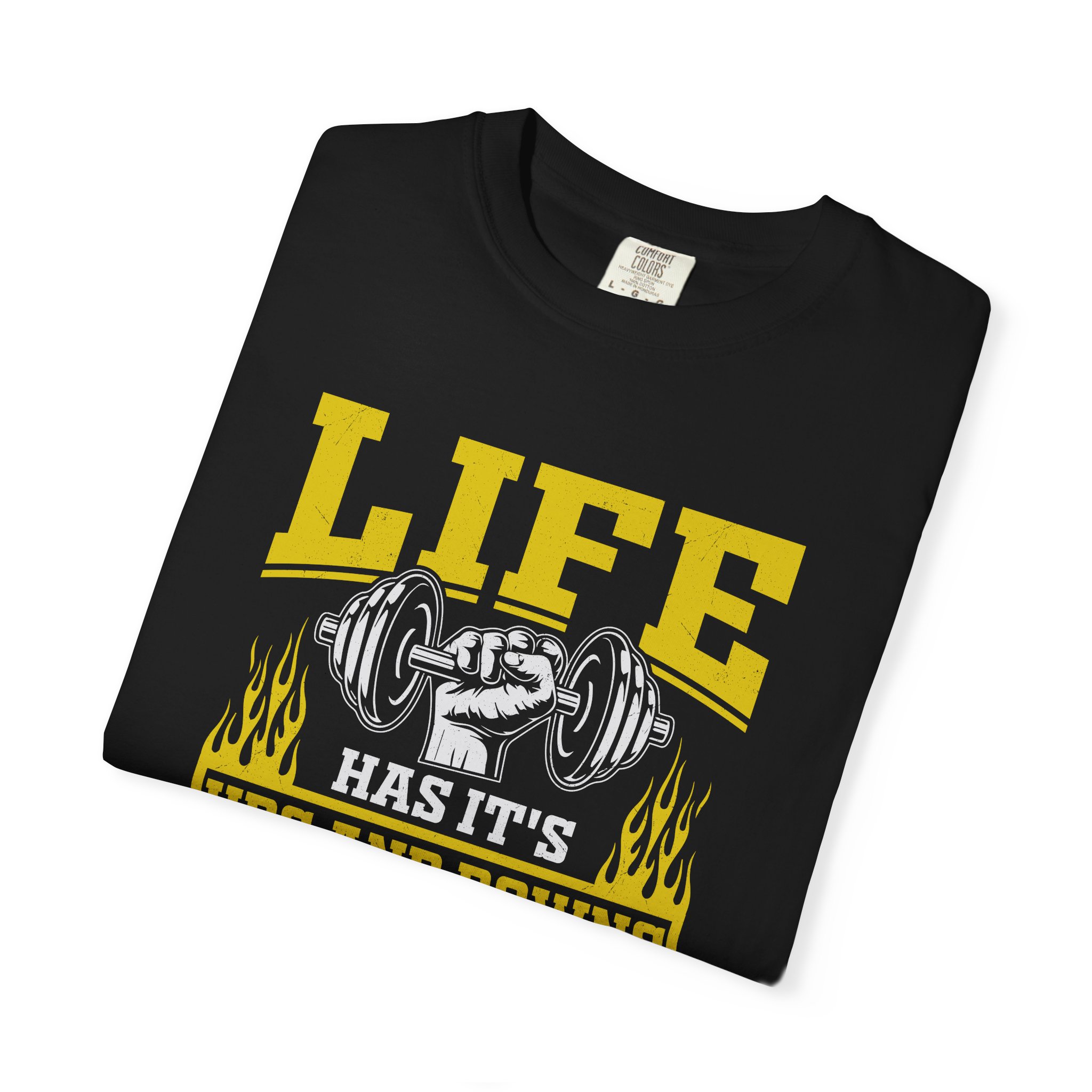 b2 - 6.10 - Life Has Its Ups and Downs I Call Them Squats T-Shirt – Funny Gym Graphic Tee for Fitness Humor & Leg Day Motivation. - Image 39
