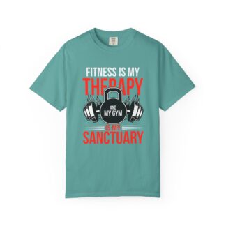 Fitness Is My Therapy T-Shirt — Gym Sanctuary Workout Tee.