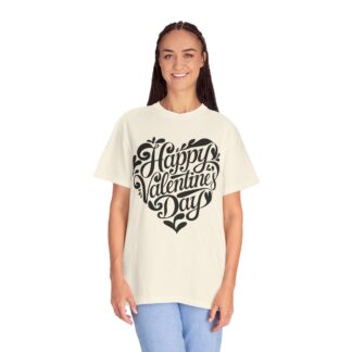 Happy Valentine’s Day Script Heart T-Shirt – Romantic Love Graphic Tee for Couples, Gift Giving & Festive Celebration. - Image 11