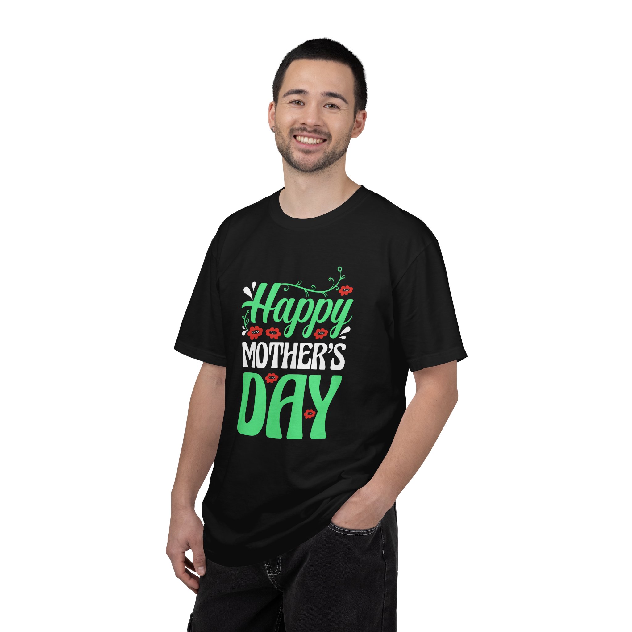 Happy Mother’s Day Festive Floral T-Shirt – Cute Love Graphic Tee for Moms, Perfect Gift Giving & Celebration Wear. - Image 26