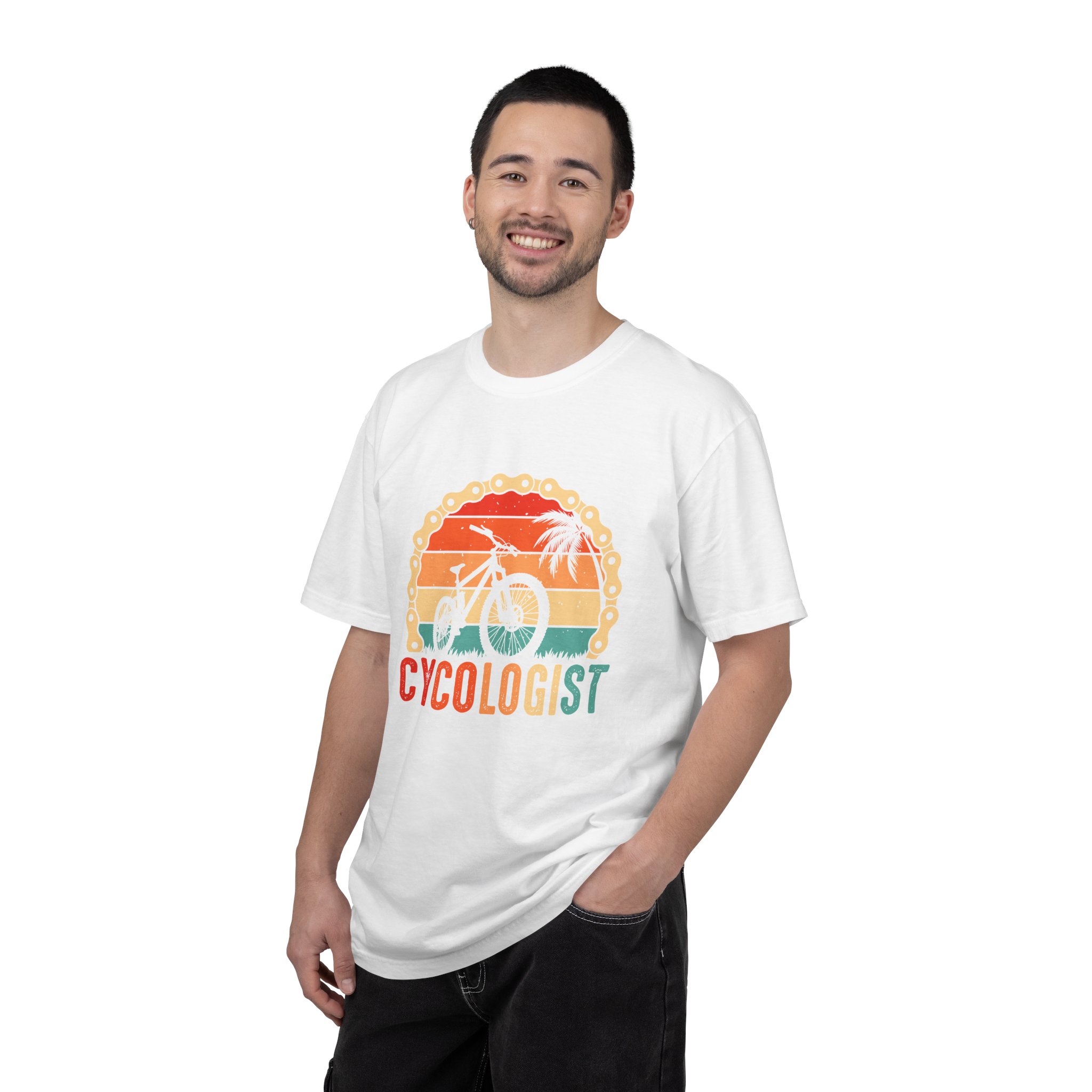 Cyclologist Garment-Dyed T-Shirt, Perfect Gift for Cyclists, Casual Wear, Outdoor Enthusiasts, Summer Apparel, Bike Lover Gift. - Image 10