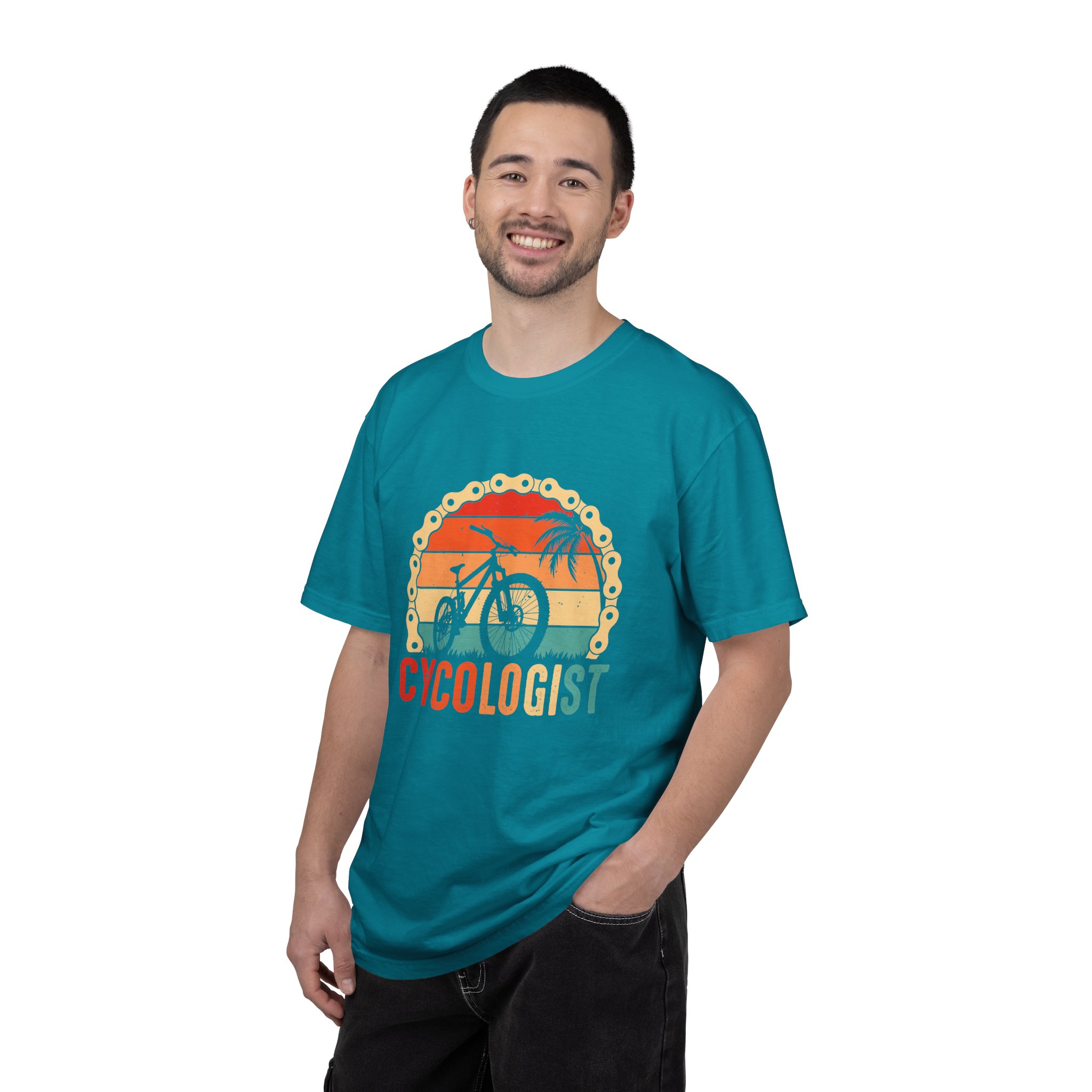 Cyclologist Garment-Dyed T-Shirt, Perfect Gift for Cyclists, Casual Wear, Outdoor Enthusiasts, Summer Apparel, Bike Lover Gift. - Image 18