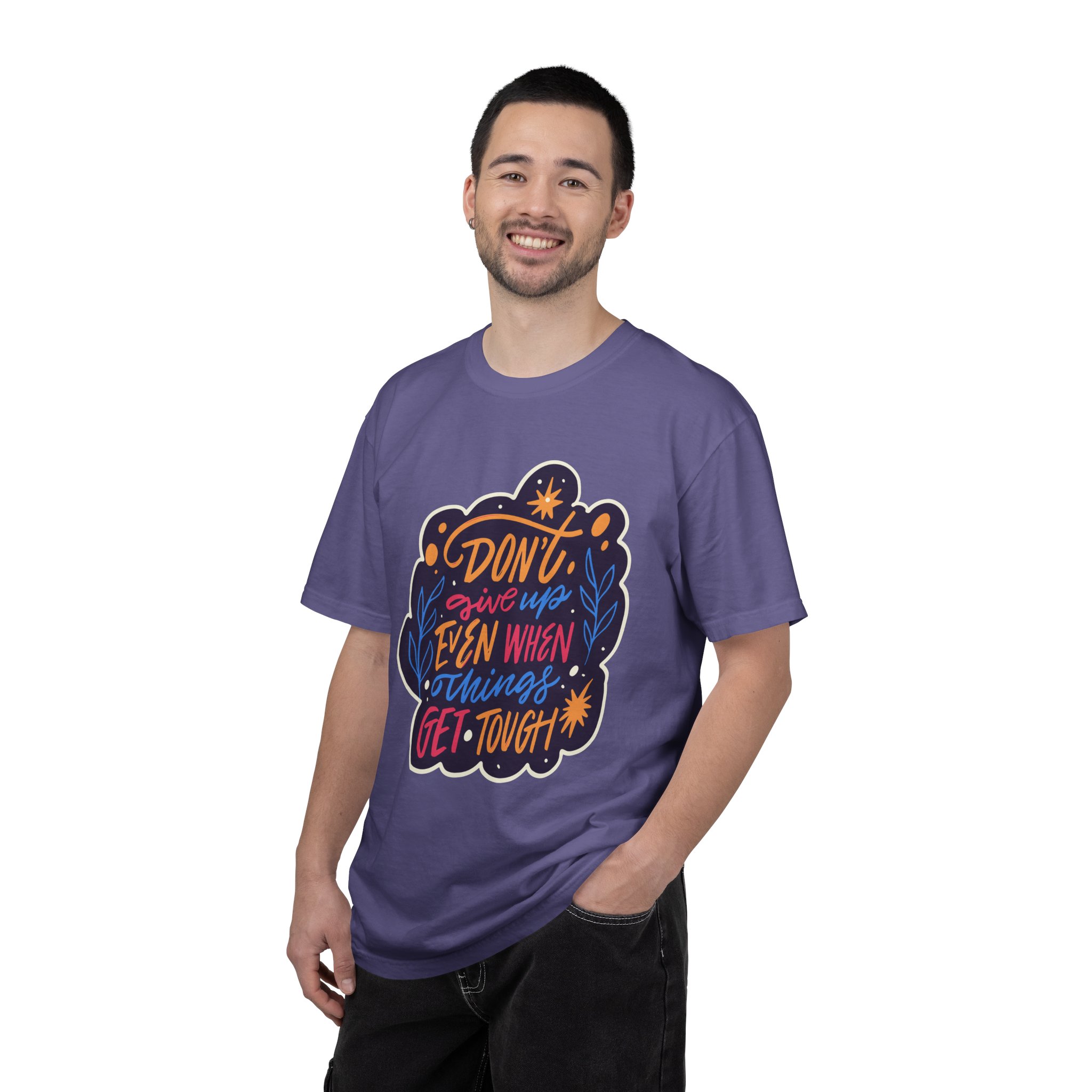 Don't Give Up T-Shirt – Inspirational Motivational Quote Graphic Tee for Positivity, Strength & Determination. - Image 42