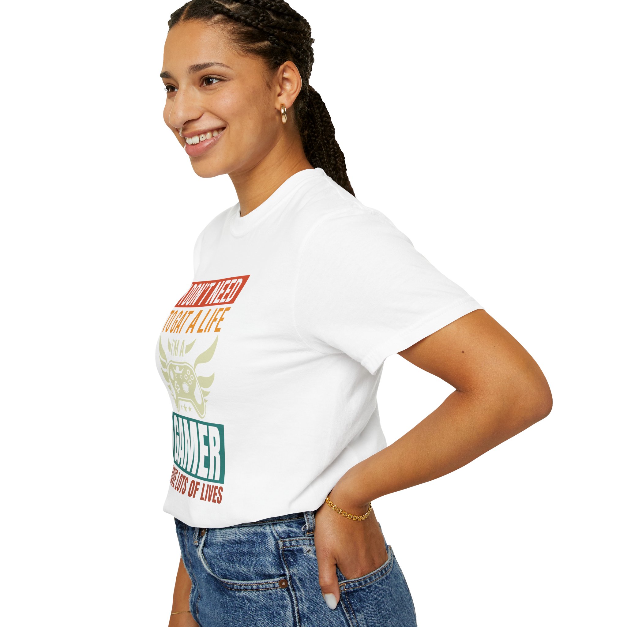 b2 - 3.19 - I Don’t Need to Get a Life, I Have Lots of Lives T-Shirt – Funny Retro Gamer Controller Graphic Tee for Humor & Classic Gaming Vibes. - Image 13