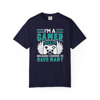 Game Controller Tshirt Gamer Style & Passion - I’m a Gamer Controller Wings Unisex Tee - Image 17
