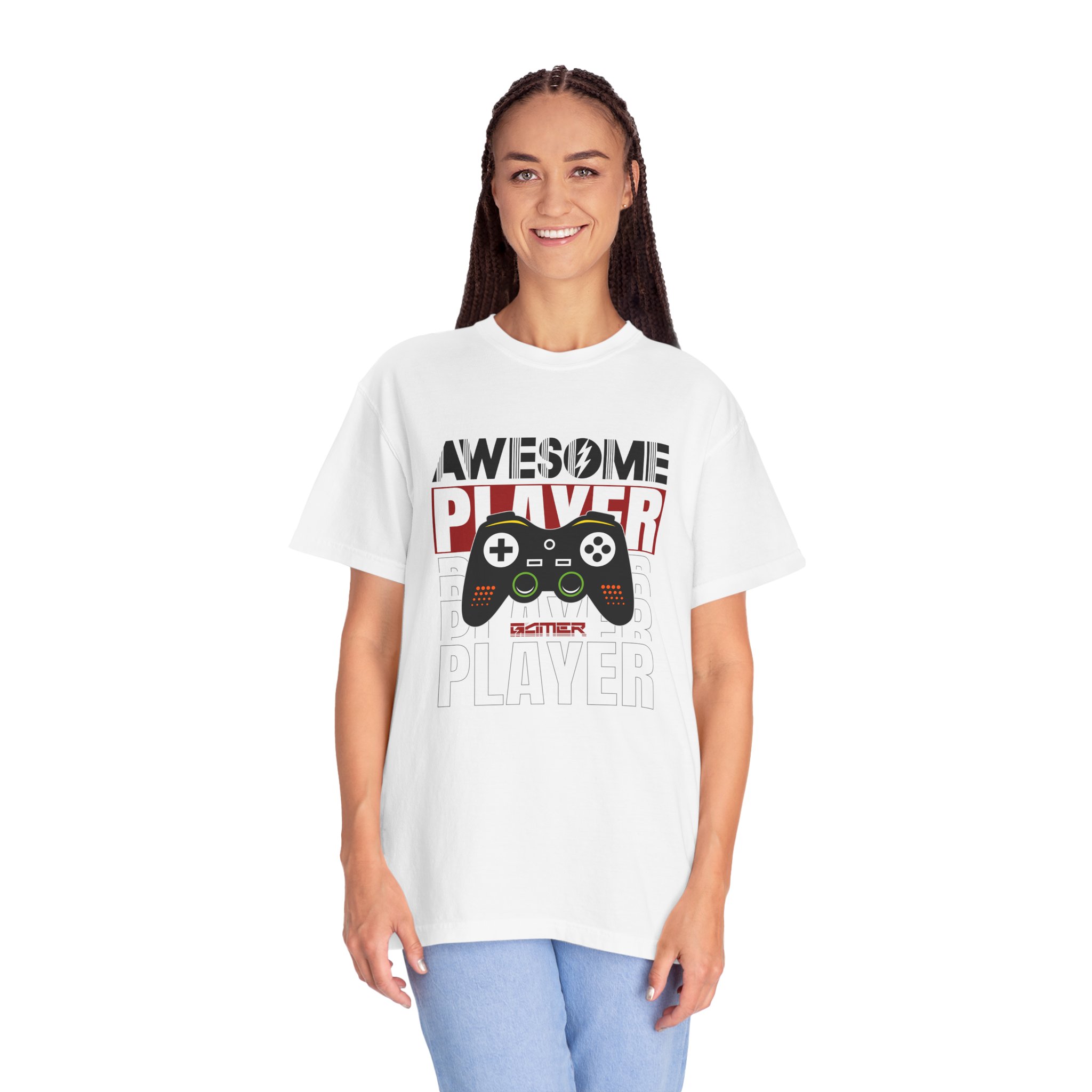 Gamer T-Shirt with Cool Controller Design, Awesome Player Tee, Unisex Video Game Shirt, Perfect Gift for Gamers, Casual Wear - Image 3