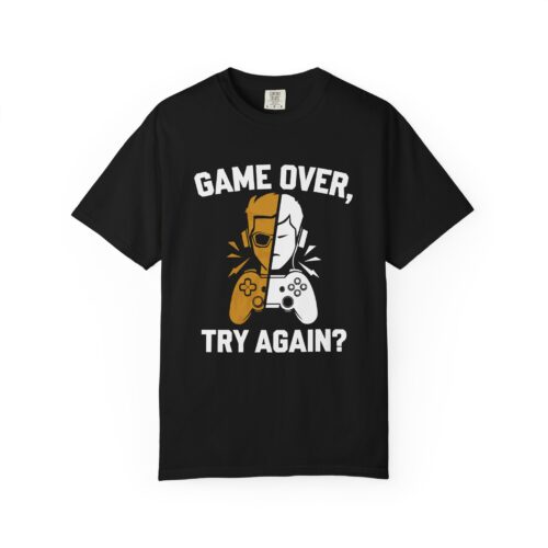 Gaming Tshirt for Boys - Playful Gamer Gift - Game Over Unisex Tee - Image 25