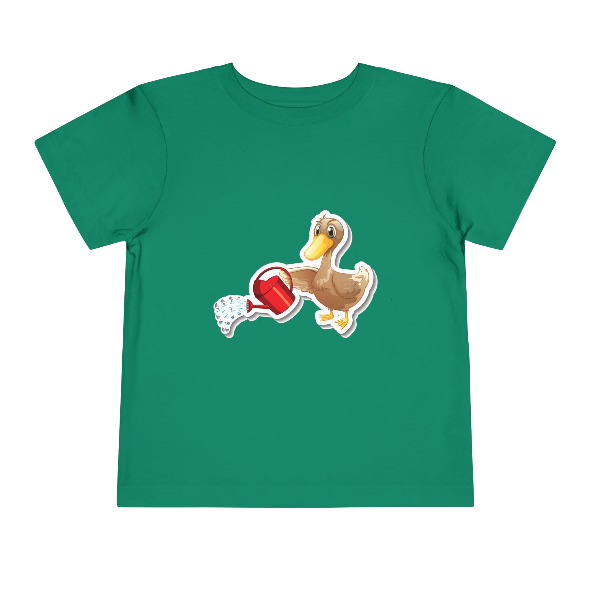 Cute Duck with Watering Can Toddler T-Shirt – Adorable Garden Animal Graphic Tee for Kids, Boys & Girls. - Image 17