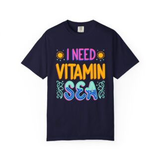 Funny summer quote t-shirt - Beachy Vibes - I Need Vitamin Sea - Image 17