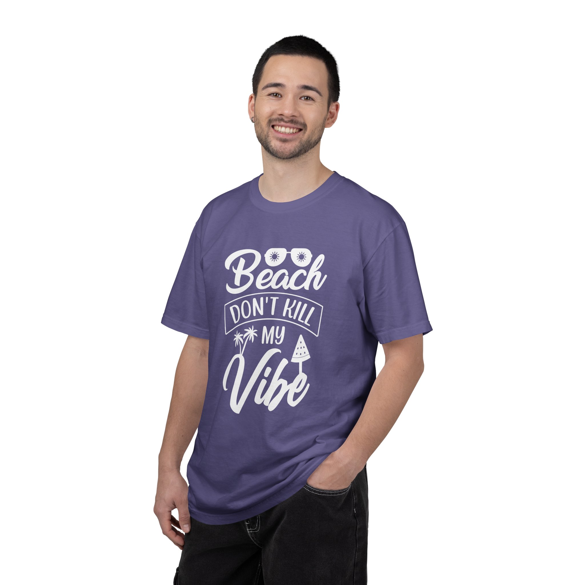 C - 13.10 - Beach Vibe Garment-Dyed T-Shirt | Summer Tee, Vacation Wear, Casual Style, Ocean Lover Gift, Beach Party Apparel. - Image 42