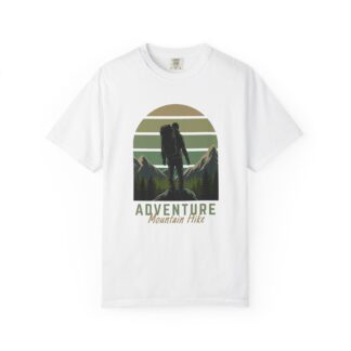 C - 12.4 - Adventure Mountain Hike T-Shirt | Unisex Garment-Dyed Tee | Nature Lover Gift | Outdoor Adventure Apparel | Hiking Outfit.