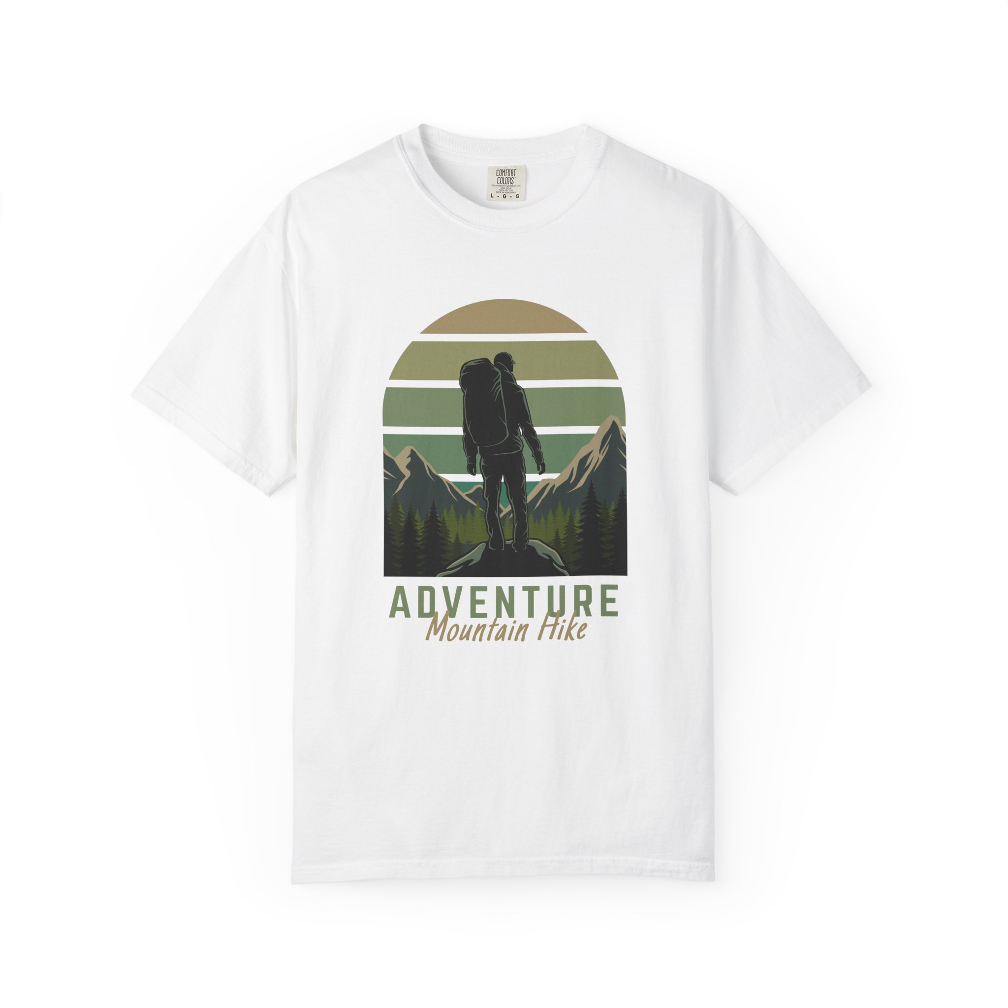 Adventure Mountain Hike T-Shirt | Unisex Garment-Dyed Tee | Nature Lover Gift | Outdoor Adventure Apparel | Hiking Outfit.