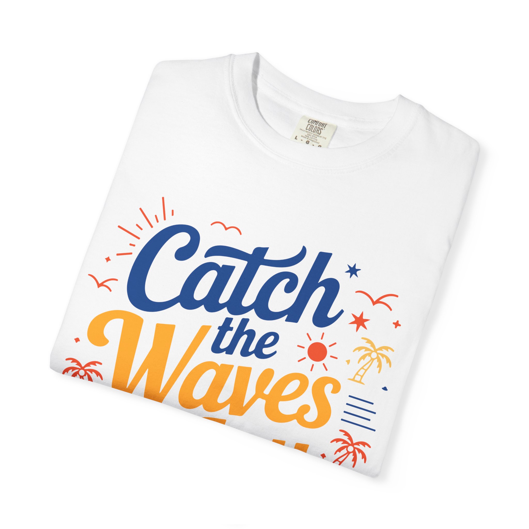 Catch the Waves of Joy T-Shirt, Beachwear, Summer Apparel, Unisex Fashion, Vacation Shirt, Gift for Surfers. - Image 7