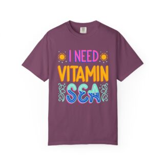 Funny summer quote t-shirt - Beachy Vibes - I Need Vitamin Sea - Image 33