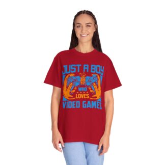 Game Controller T Shirt for Young Gamers - Just a Boy Who Loves Video Games Unisex Tee - Image 51