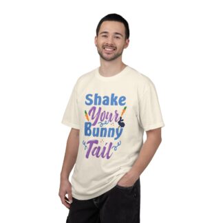 Cute bunny graphic T-shirt for Easter Fun - Shake Your Bunny Tail T-Shirt - Image 2