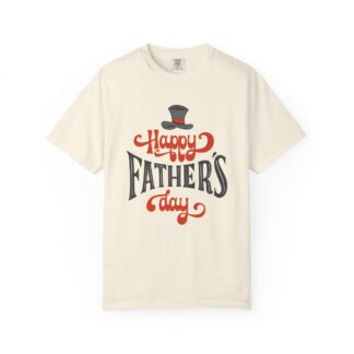 Happy Father’s Day Top Hat Typography T-Shirt – Cute Love Graphic Tee for Dads, Perfect Gift Giving & Celebration Wear. - Image 17