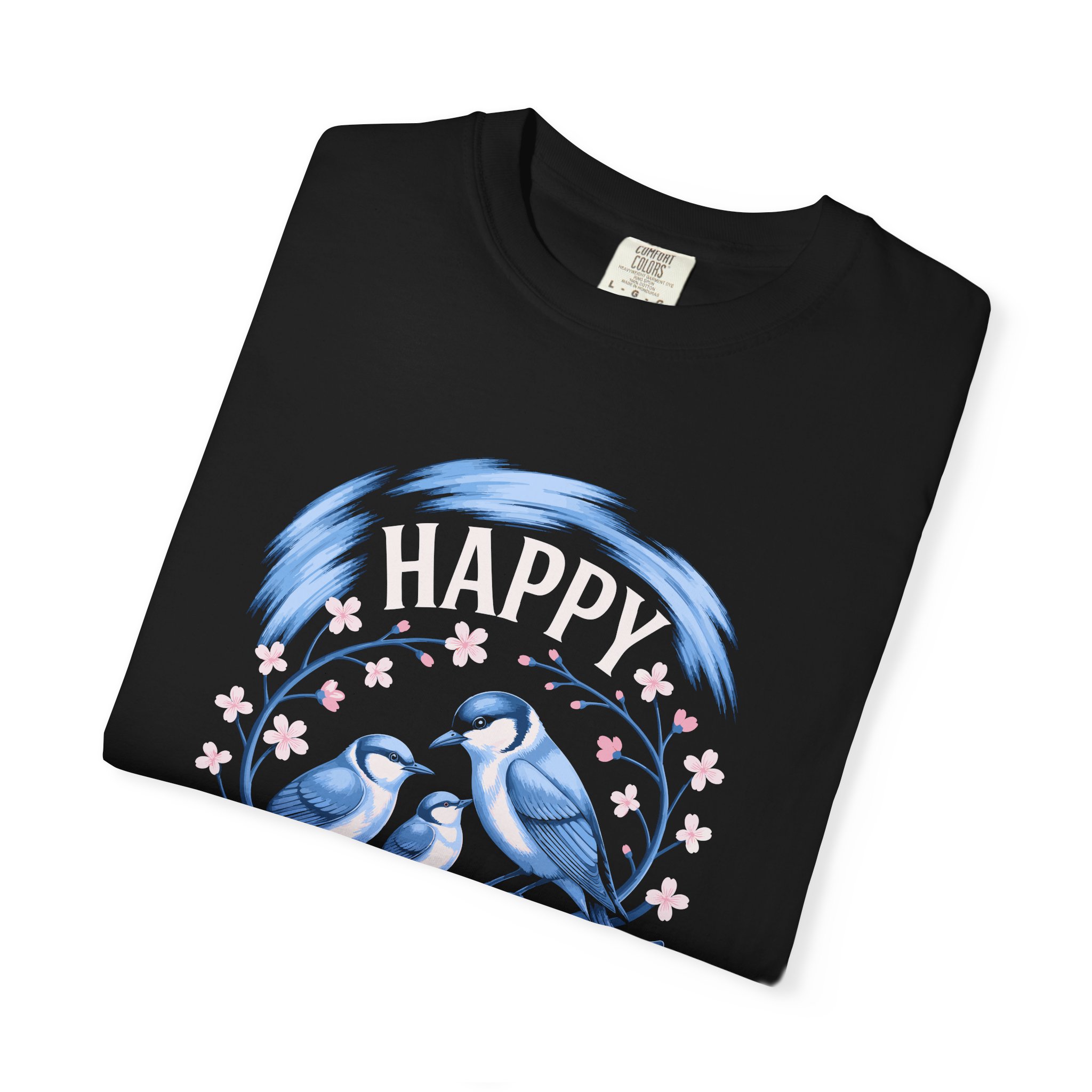 Happy Mother's Day Unisex T-Shirt, Garment-Dyed Tee, Gift for Mom, Spring Fashion, Bird Design Shirt, Casual Wear, Unique Gift Idea. - Image 39