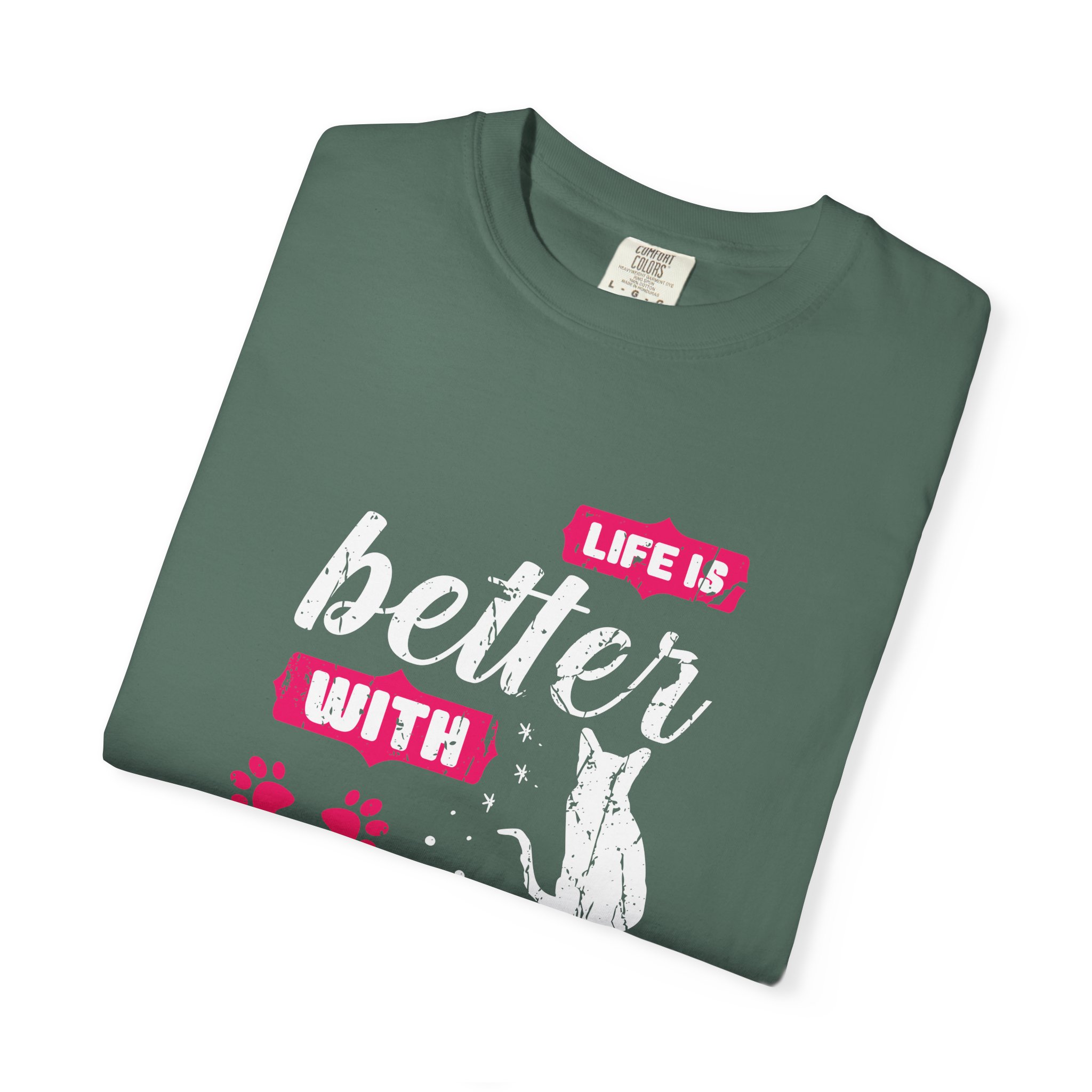 b2 - 5.17 - Life Is Better with Cat T-Shirt – Funny Cat Lover Graphic Tee for Cozy Vibes & Everyday Happiness. - Image 23