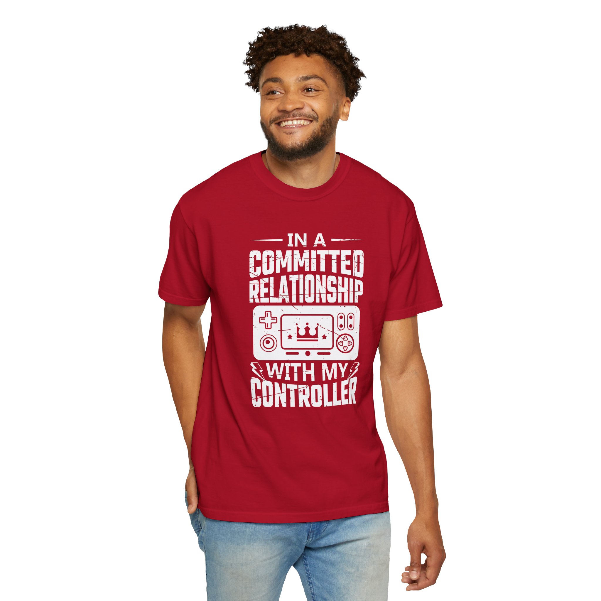 Committed to My Controller T-Shirt – Funny Gamer Graphic Tee for Video Game Lovers & Gaming Enthusiasts. - Image 6
