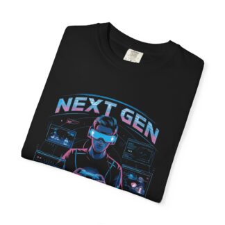 Retro gaming t-shirt Next Gen Gamer Tee – Retro Neon Video Game Graphic - Image 7