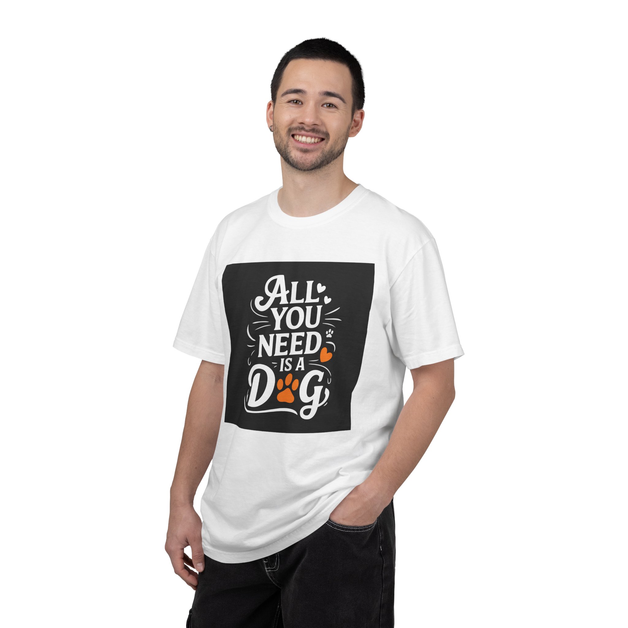 Dog Lover's Unisex Garment-Dyed T-Shirt | All You Need Is a Dog, Pet Owner Gift, Dog Mom Shirt, Animal Lover Tee, Cute Pet Apparel. - Image 2