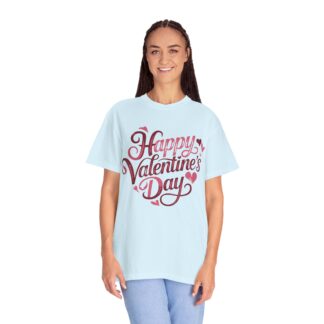 Happy Valentine’s Day Heart Script T-Shirt – Romantic Love Graphic Tee for Couples, Gift Giving & Festive Celebration. - Image 43