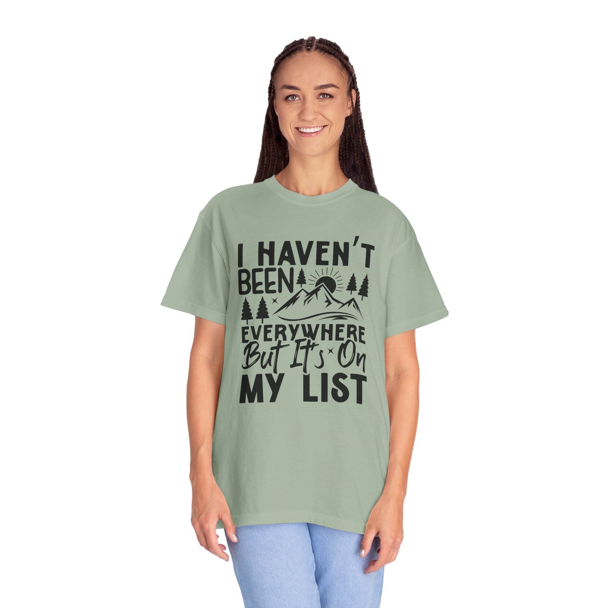 Adventure List T-Shirt, Unisex Garment-Dyed Tee, Travel Shirt, Gift for Explorers, Hiking Apparel, Outdoor Enthusiast Top. - Image 19