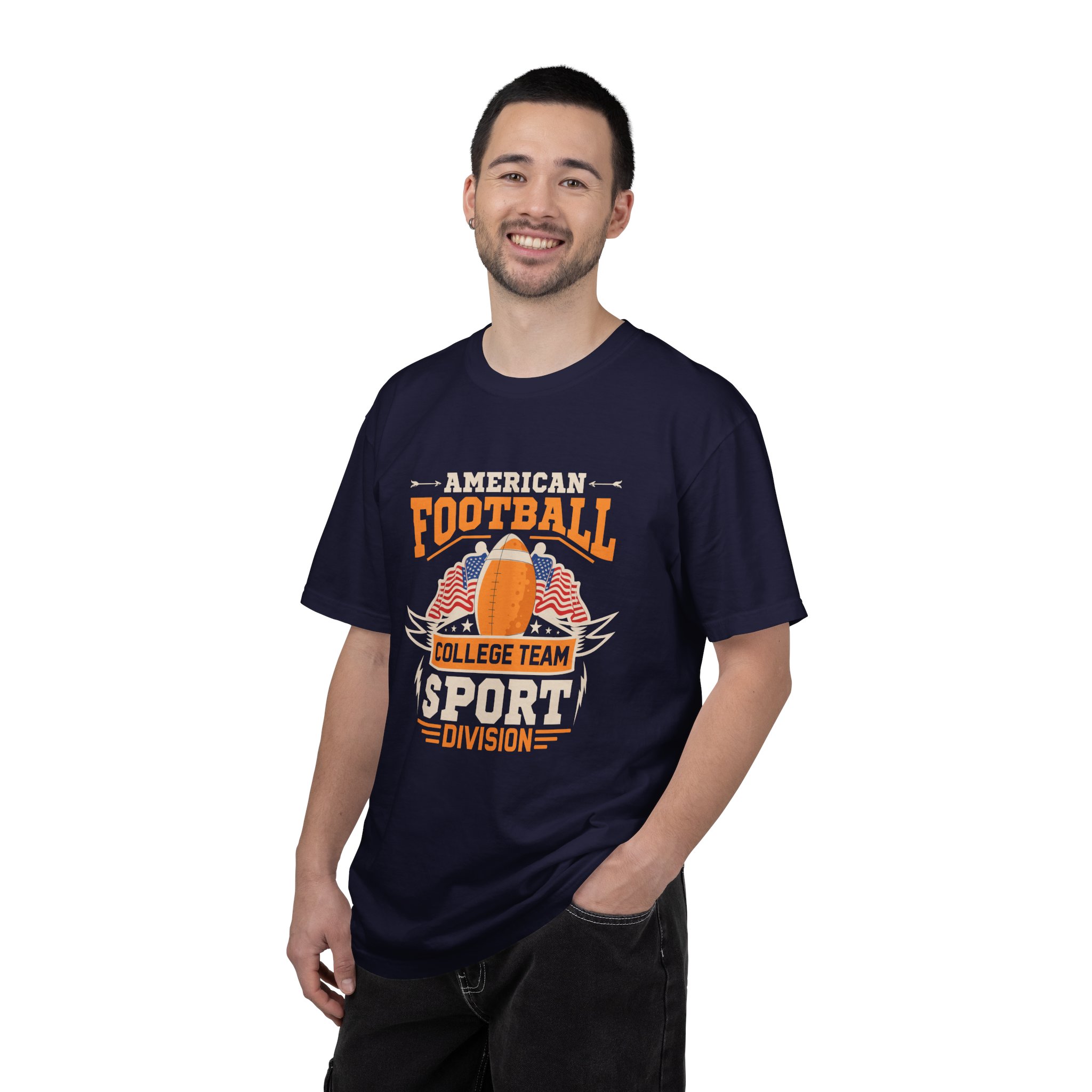 American Football Unisex Garment-Dyed T-Shirt, Perfect for Game Day, Sports Fan Gift, Tailgate Party, College Team Merchandise. - Image 2