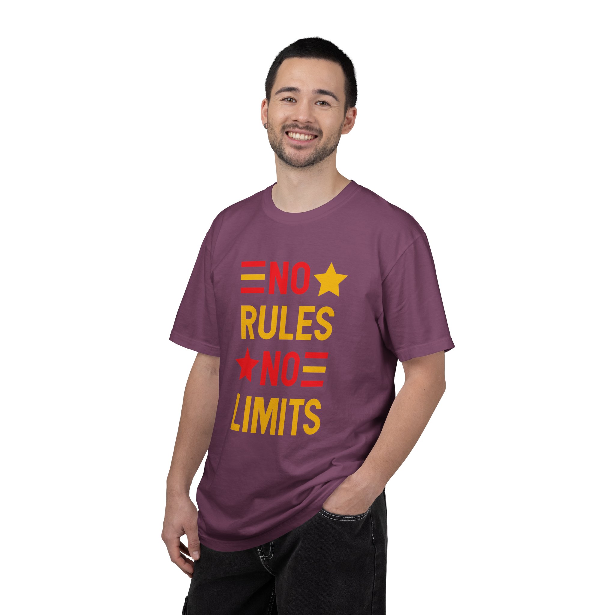No Rules No Limits Graphic T-Shirt – Bold Retro Star Typography Tee for Streetwear Lovers & Trendy Style. - Image 50