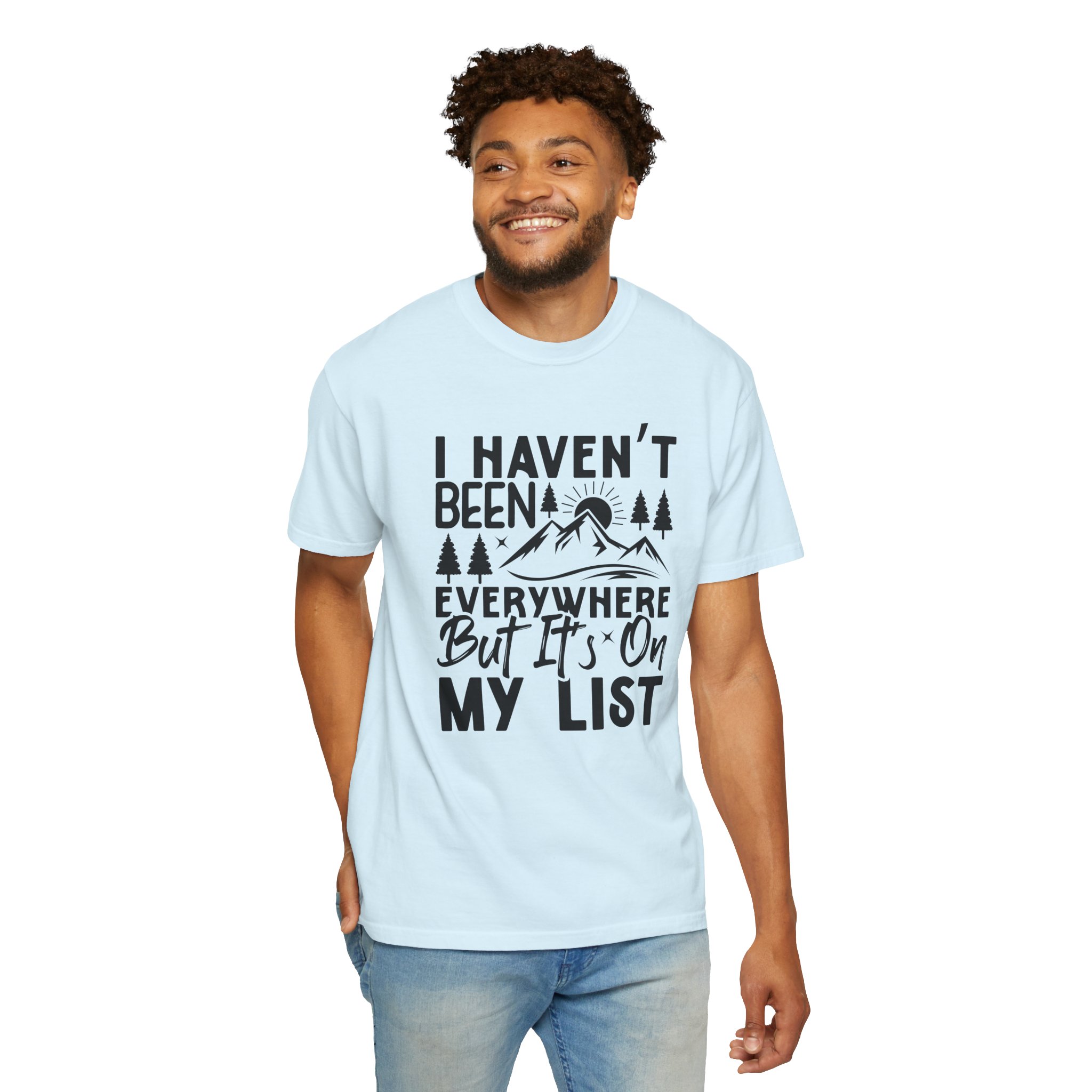 Adventure List T-Shirt, Unisex Garment-Dyed Tee, Travel Shirt, Gift for Explorers, Hiking Apparel, Outdoor Enthusiast Top. - Image 46