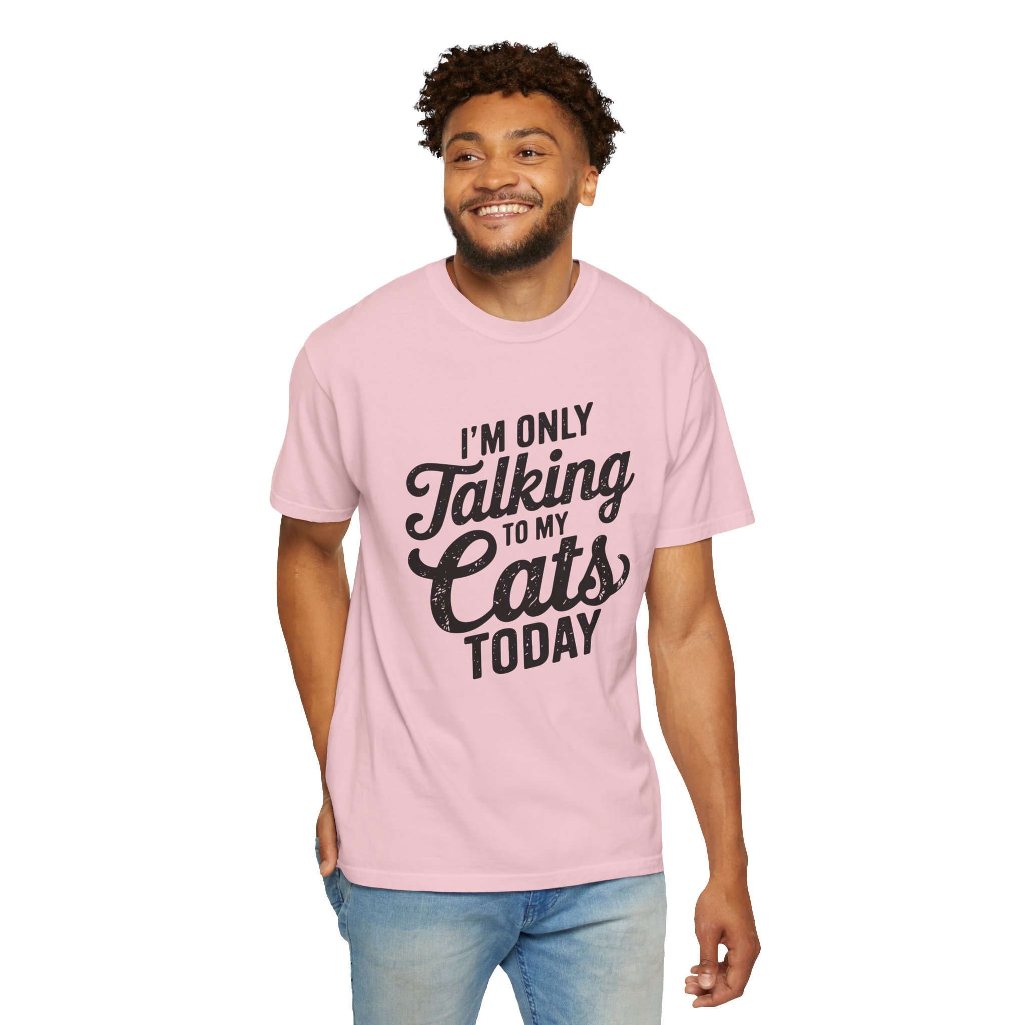 b2 - 5.9 - I’m Only Talking to My Cats Today T-Shirt – Funny Cat Lover Graphic Tee for Introvert Humor & Cozy Pet Lover Vibes. - Image 54